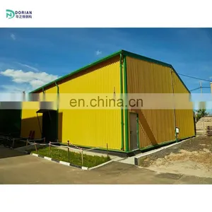 Temporary Steel Structure Modular Prefabricated Buildings Office Design Steel Arch Warehouse thumbnail-1