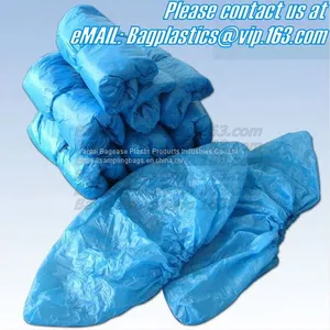 PE Material Blue Shoe Cover Cheaper Disposable Plastic Shoe Cover,Low Price Plastic Shoe Cover Medical,bagease Bagplasti thumbnail-2