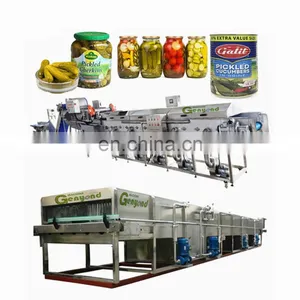 Automatic Canned Pickles and Pickled Cucumber Washing Canning Making Machine thumbnail-1