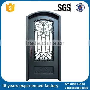 OEM Available Inexpensive Security Forged Iron Entry Doors thumbnail-4