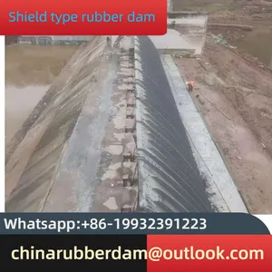 Inflatable Flood Control Dam, Water and Gas Diversion Shield Dam Construction, Overall Slope Rubber Dam Factory thumbnail-3