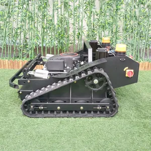 Remote Brush Cutter, China Remote Control Tracked Mower Price, Robot Lawn Mower for Hills for Sale thumbnail-2