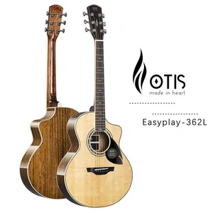 Reliable Folk Guitar Manufacturer Spot Stock Guitar Wholesale Otis Solid Top Glossy 362L thumbnail-1