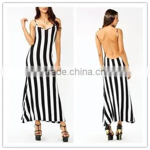2015 Customized Plus Size Lady Simple Long Dress thumbnail-1