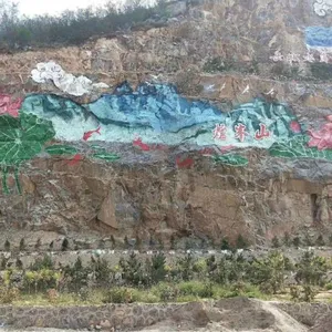 Hand-painted Wall Murals on Hanging Baskets in Luoyang, Henan; High-altitude Paint for Overpass Outer Walls; Painting and Graffiti on Cooling Towers, Chimneys, and Cooling Water Towers thumbnail-1