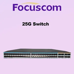 L3 Managed Switch Data Center 48-Port 25G SFP28 and 8-Port 100G QSFP28 Uplink, High-Performance Aggregation Network TOR Switch Focus S6670-48XY8QC thumbnail-1