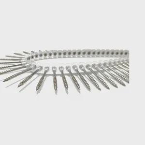 Professional Grade Coarse Thread Auto-feed Screws, Yellow Zinc Coated, Plastic Strip, 25mm/35mm/40mm, for Drywall Installation thumbnail-5