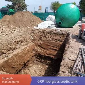 Finished Septic Tanks Specially Designed for Breeding Farms, Three - Chamber Fiberglass Models, Underground Feces and Sewage Treatment and Purification Devices thumbnail-1