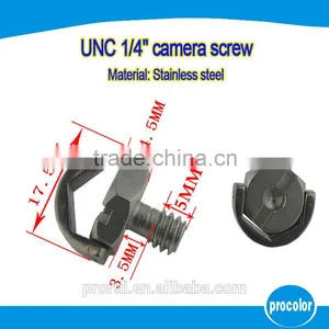Ideas for Mini Company Professional Manufacturer Hidden Camera Screw Stainless Steeel 1/4'' D Ring Slotted Camera Screw thumbnail-1