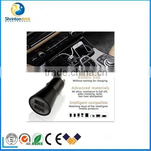 2 Port Colorful Micro Auto Universal Dual USB Car Charger For IPhone IPad IPod 3.1A Mini Car Charger Adapter thumbnail-2