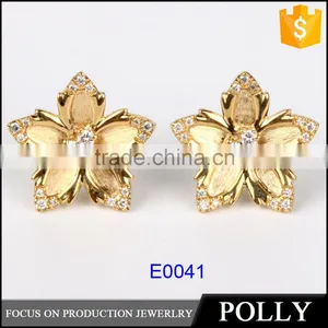 2015 Hot Selling Fashion Earring Designs New Model Earrings Sun Micro Plates Ladies Gold Earrings thumbnail-1