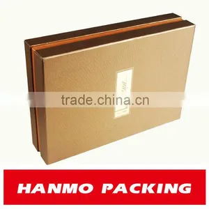 Cube Packing Box With Bottom and Lid,Gold Color thumbnail-1
