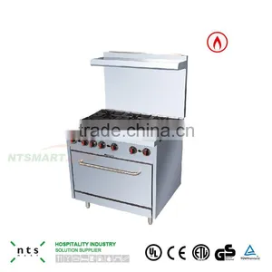 6 Gas Burner With Gas Oven(with Rear Plate) thumbnail-3