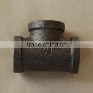 Black Malleable Pipe Fitting TEE thumbnail-3