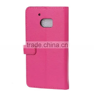 MMT Flip Leather Case for HTC M10 Wallet Cover With Card Slot Photo Frame PU Wallet Case Litchi Grain Style MT-5664 thumbnail-3