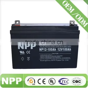 Solar Inverter Battery Valve Regulated Lead Acid Battery 12V100AH Deep Cycle Lead Acid Maintenance Free Battery thumbnail-2