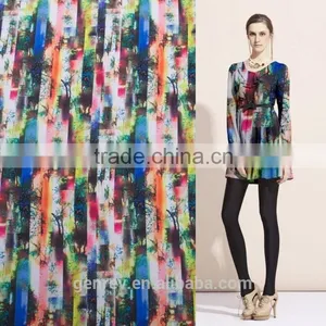 100%polyester Fabric Printing Digital Print Poly Fabric Polyester Crepe Printing Fabric thumbnail-1