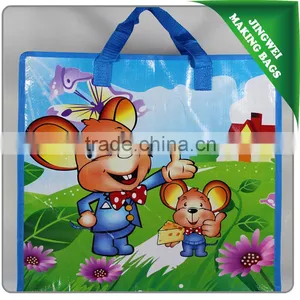 Manufacturer Custom Promotions pp Woven Lamination Packing Bag With Zipper thumbnail-2