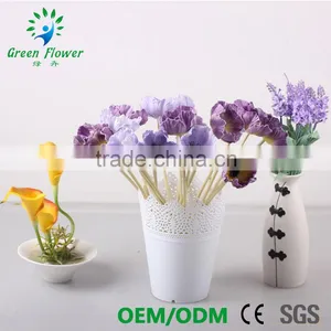 2016 Wholesale Multicolor Latex Artificial PU Flowers Poppie Real Touch Bouquet Wedding Bridal Decor Display Flower thumbnail-4