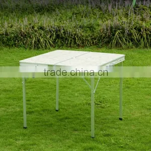 Folding Aluminum Picnic/Camping Table With 4 Stools thumbnail-4
