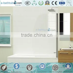 Sail Bath Screen,5mm Toughened Glass Freestand Bath Screen thumbnail-1