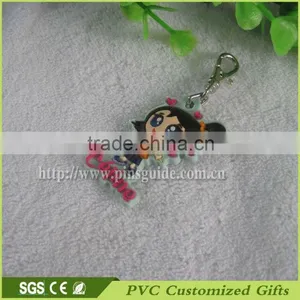 Promotional Custom Personalized Soft Pvc Plastic Keychain thumbnail-2