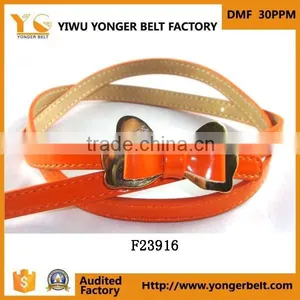 Fashion Orange Color Girls Skinny Summer Hot Style Casual Garment Belt thumbnail-1