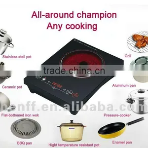 Single Panel Stove 2000W Infrared Touch Screen High Temperature Glass Cooking Equipment thumbnail-6