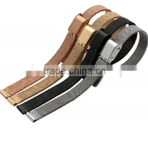 Milanese Classic Buckle Stainless Steel Watchband 8mm 10mm thumbnail-3