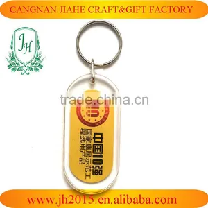 Plastic Transparent Blank Insert Photo Picture Keychain Frame Keyring thumbnail-6