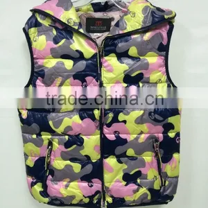 2015 Sleeveless Cami Woman Wholesale Custom Windbreaker Jacket With Hood thumbnail-1
