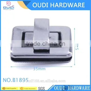 High Quality Metal Decorate Handbag Accessories Metal Bag Turn Lock thumbnail-2