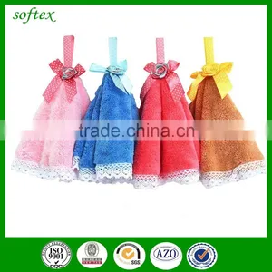 Coral Fleece Kitchen Hand Towels With Ties 60g thumbnail-6