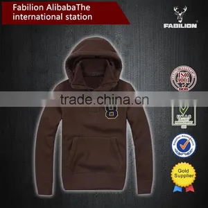 Slim Hooded Hedging Buttons Embroidered Velvet Warm for 100% Cotton Hoodie thumbnail-1