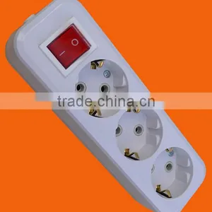 European Style 5 Way Power Extension Socket With Earth With Switch (E8005ES) thumbnail-4