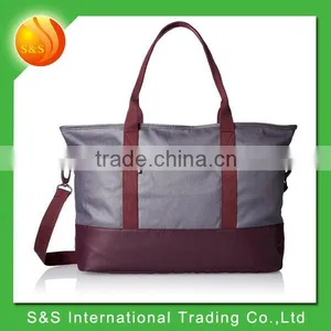 Hot Selling Grey Handbag Durable Cotton Canvas Tote Bag thumbnail-1
