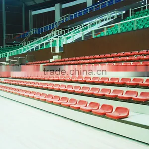 Flexible Multipurpose Indoor Athletic Venues Used Retractable Gym Seating thumbnail-2