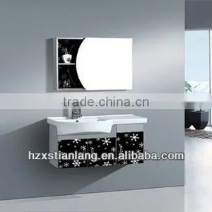 Wall Mounted Stainless Steel Bathroom Cabinet With Mirror Cabinet thumbnail-1