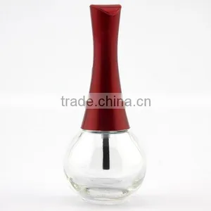 8ml Empty Nail Polish Bottle With Red Cap and Brush Cheap Price thumbnail-2