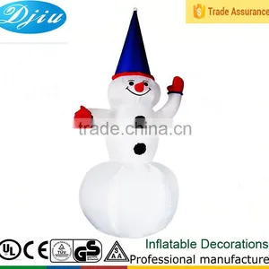 DJ-171 Inflatable Pointy Hat Christmas Snowman Air Blown Outdoor Garden Decoration thumbnail-1