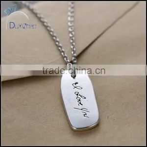 Hot Sell Cheap Alloy Small Name Pendant Necklace Designs thumbnail-1