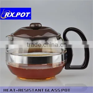 New Arrival Borosilicate Glass,heated Directly on Fire Tea Pot Set 600ml/1000ml/1200ml thumbnail-4