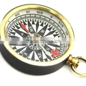 Brass Pendant Compass - Brass Pocket Compass 13304 thumbnail-1