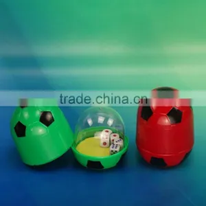 Bar Entainment Dice Cup Cute Disign /plastic Football Design Dice Cup With Lid thumbnail-1
