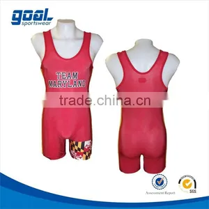 Custom Fashion Color Oem Cool Dry Custom Cheap Wrestling Singlets thumbnail-1
