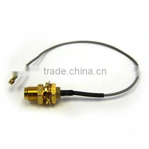 SMA Female, Bulkhead to IPEX With 1.13 Cable, Cable Assembly, Pigtail, Jumper Cable thumbnail-1