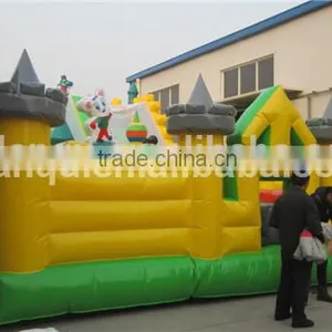 Gaint Mickey Mouse Inflatable Amusement Park With Tannal and Slide thumbnail-6
