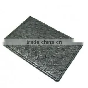 Ostrich Leather Card Clip Wallet SOCW-002 thumbnail-2