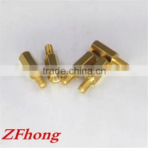 Factory M2 M2.5 M3 M4 Brass Male Female Threaded Hex Standoff Pcb Brass Standoff Spacer thumbnail-3