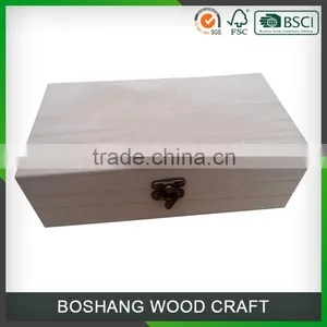 Cuatom Unpainted Storage Bill Tool Wood Box thumbnail-1